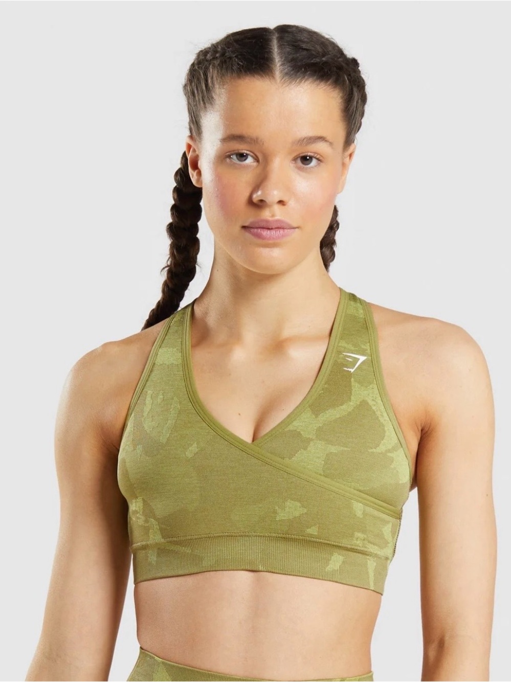GYMSHARK Adapt Camo Seamless Sports Bra | XS